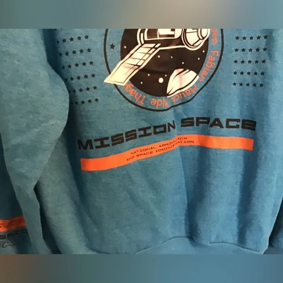 NASA Blue Men's Hoodie - Picture 4 of 4